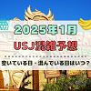 キャステル ユニバ2025年1月混雑予想！空いている日・混んでいる日はいつ？お正月&冬休みのUSJの混雑は？