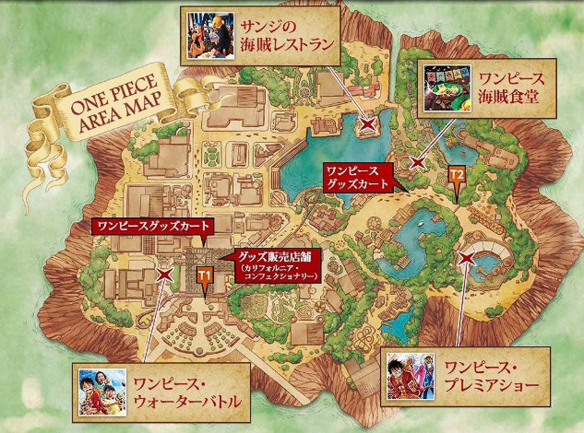 usj ワンピース エリア