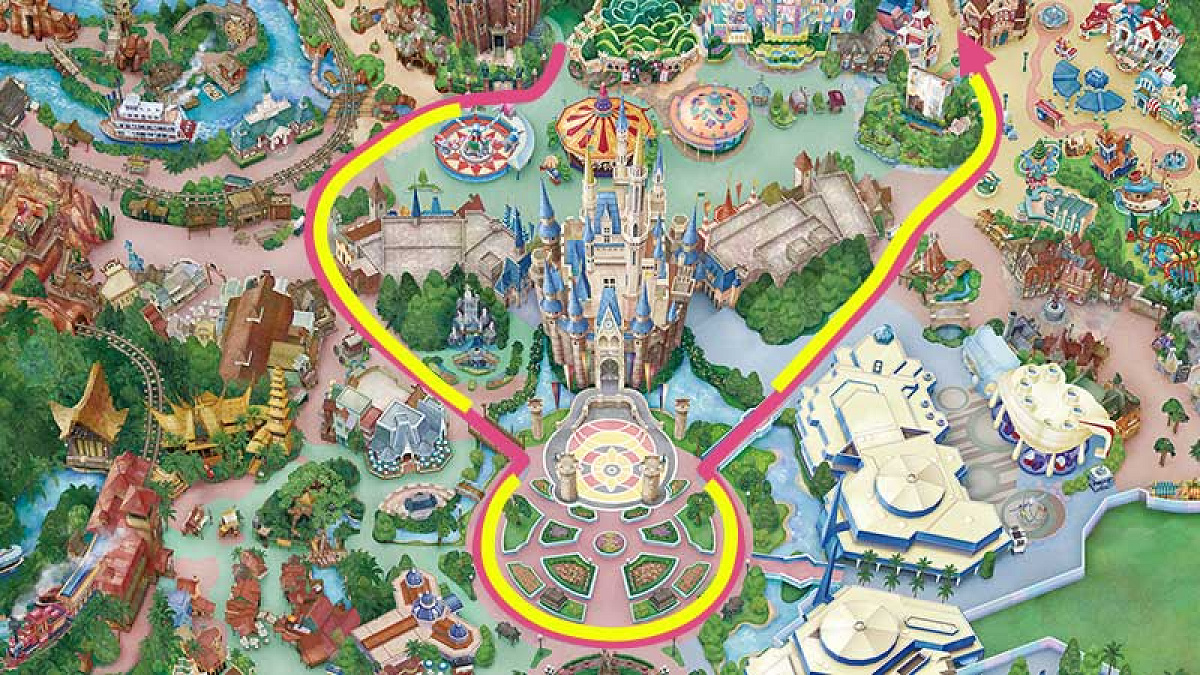 「トイズ・ワンダラス・クリスマス！」のパレードルート