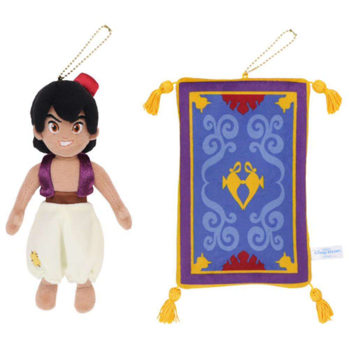 アラジン＆魔法の絨毯のぬいぐるみバッジ| キャステル | CASTEL