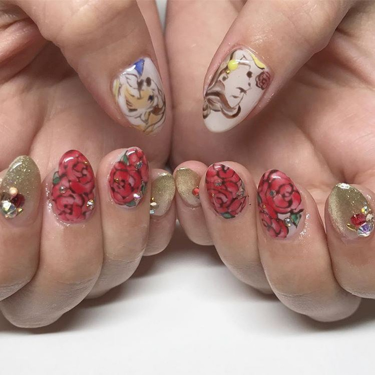 美女と野獣 押し花アート 美女と野獣のIKEBANA 20×20×2.7cm