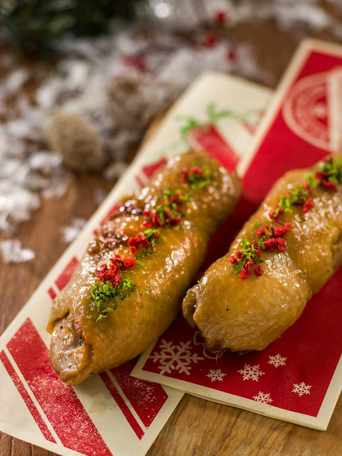 ブラックペッパーチキンロール（梅風味）