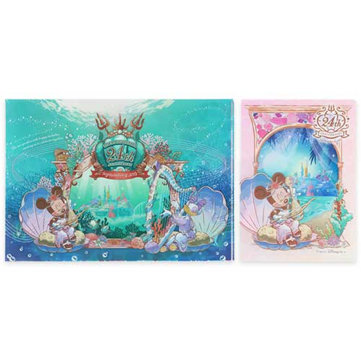 クリアホルダーセット(ディズニーシー24周年グッズ)