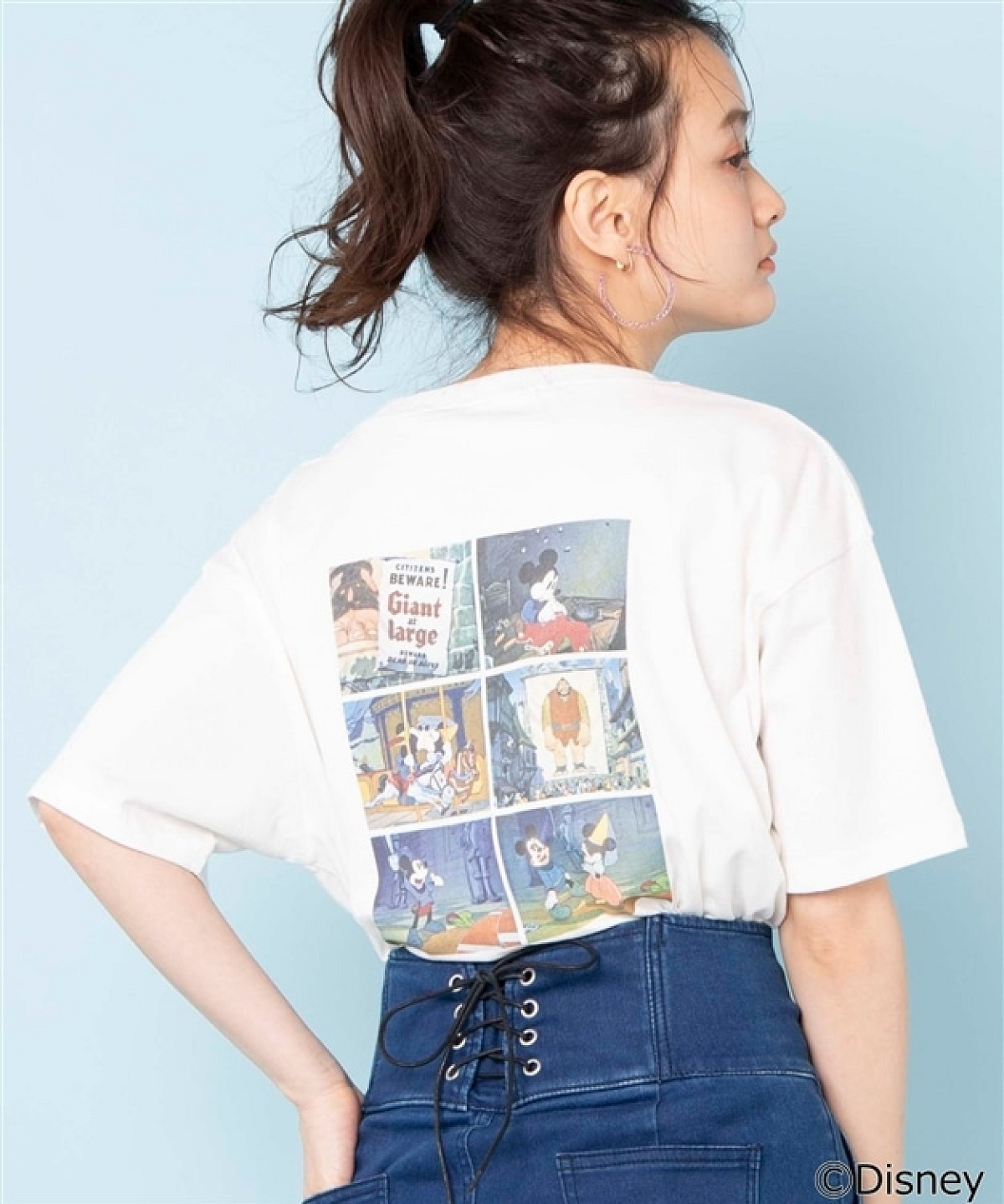 ディズニー別注シーンバックプリントTシャツ