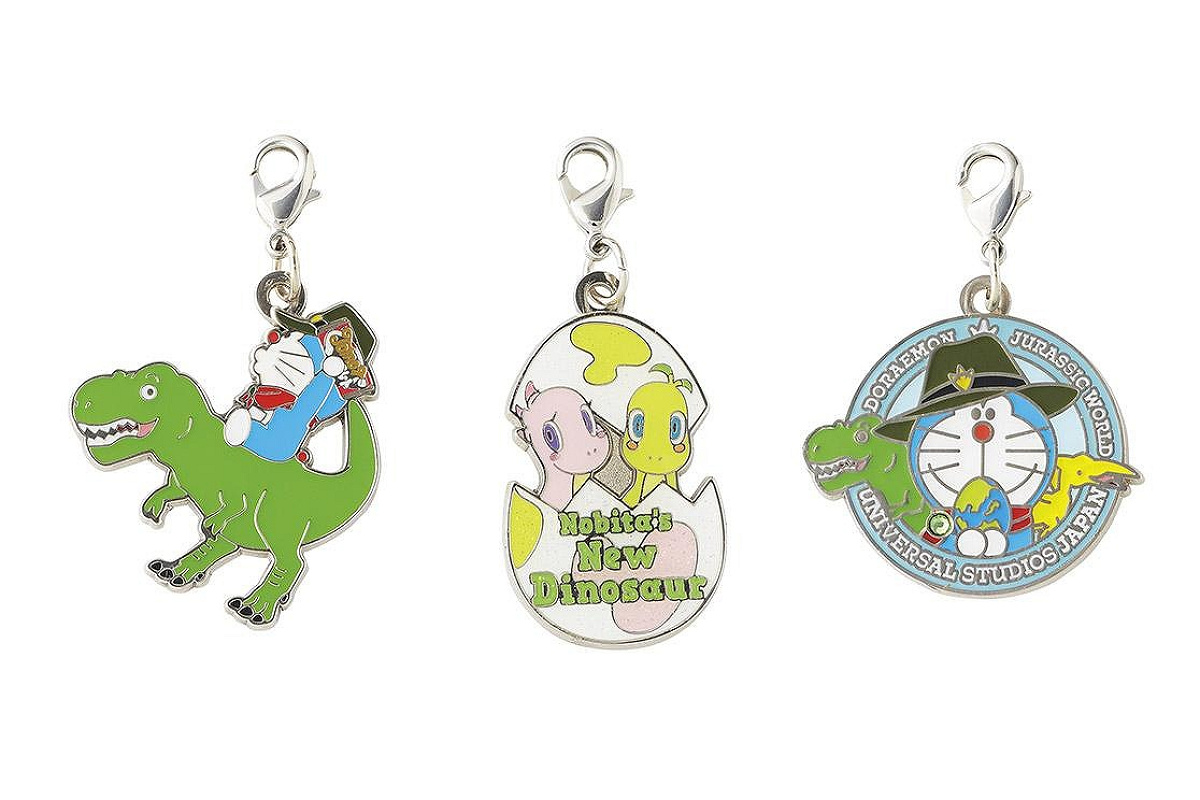 ドラえもんと双子新恐竜キュー&ミューのチャームセット（3個