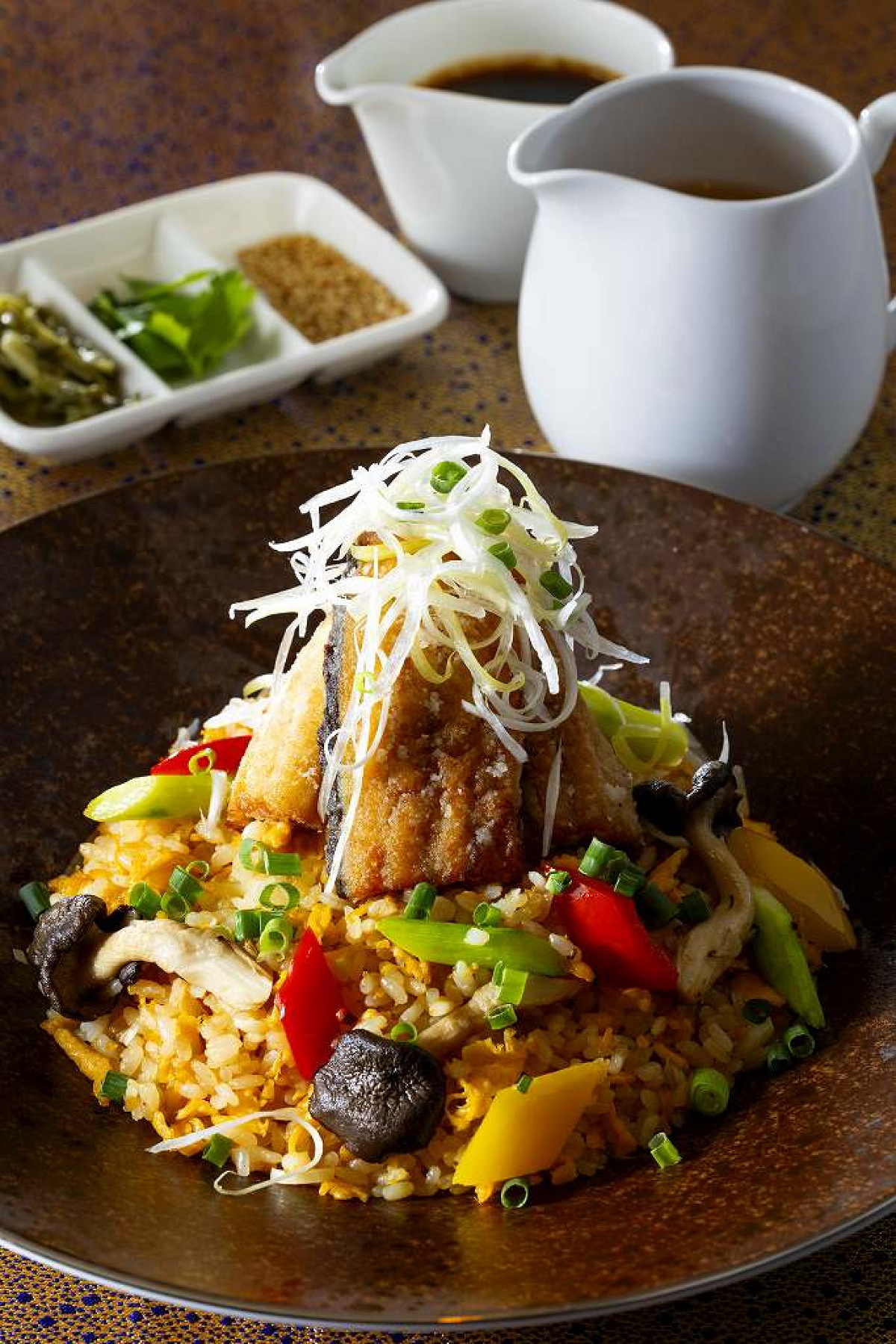 鰻の炒飯　上湯スープ添え