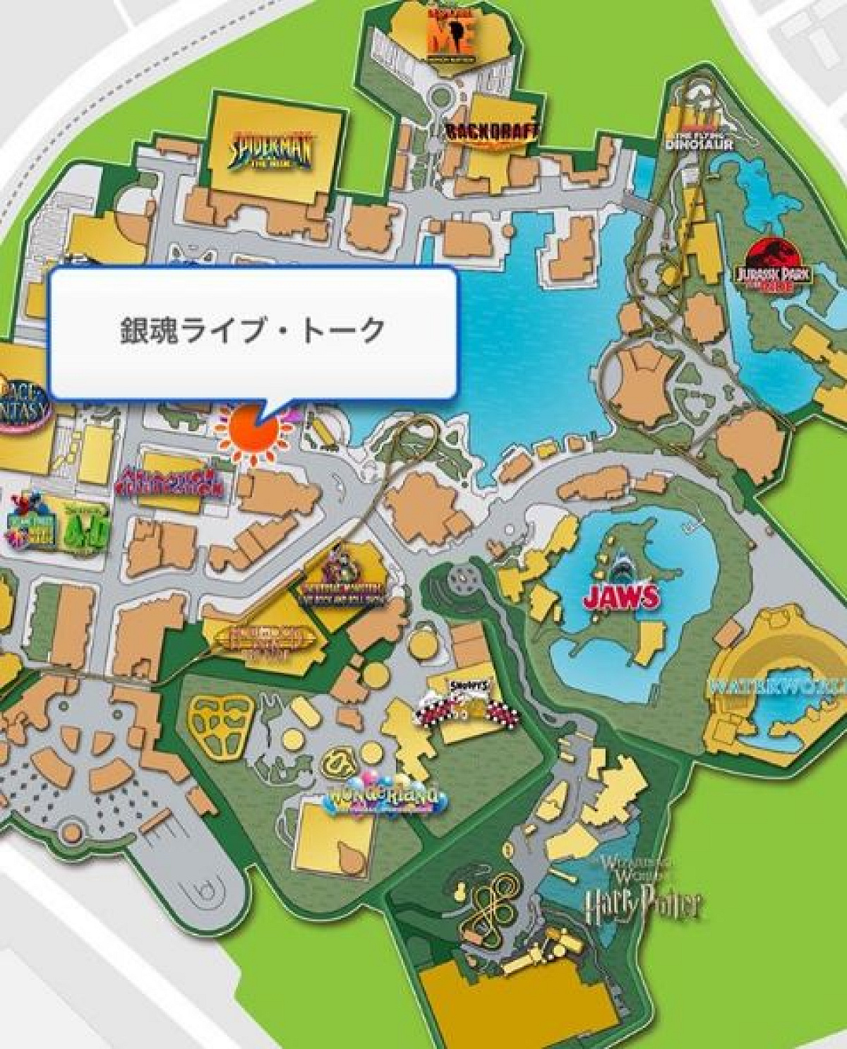 銀魂ライブ・トーク開催場所の地図