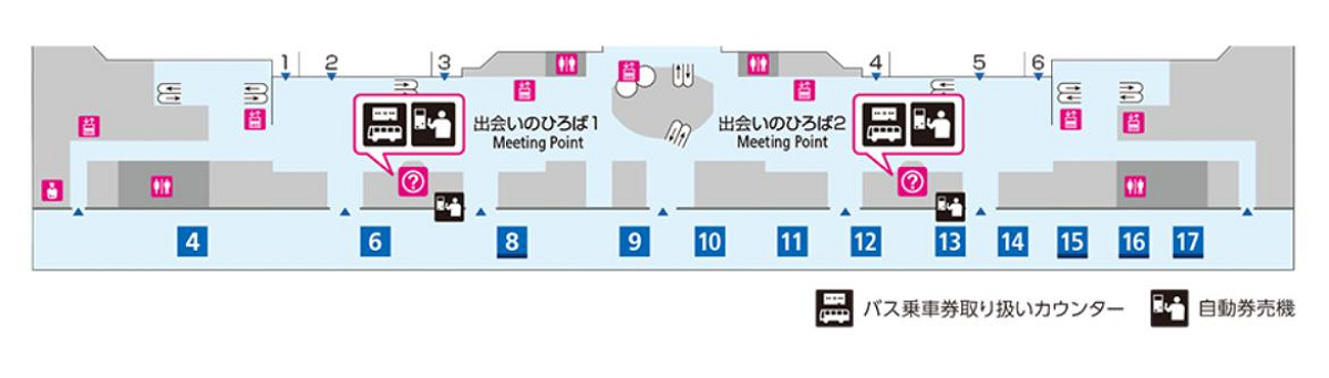 羽田空港第2ターミナル 1階到着ロビー 6番のりば