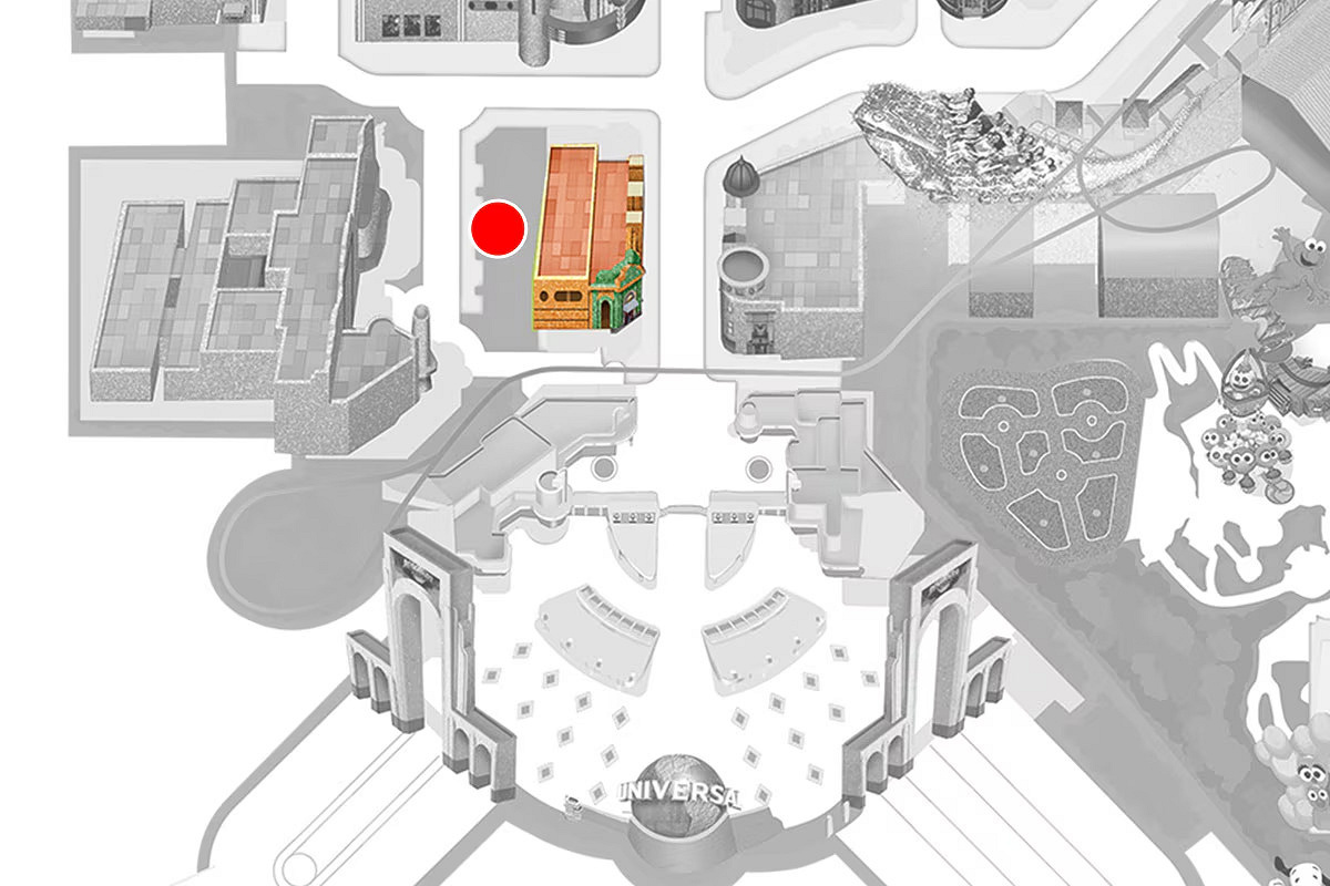 年間パスセンター前の場所