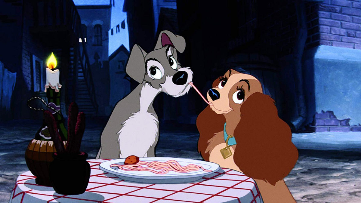 ディズニー レディ＆トランプ パスタプレート わんわん物語 Disney