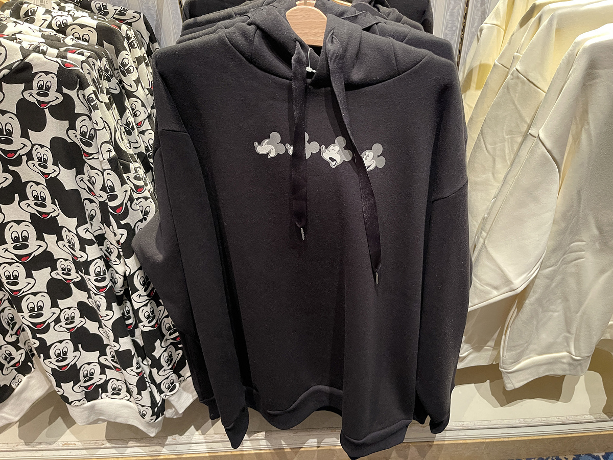 ミッキーフェイスビッグシルエットパーカー