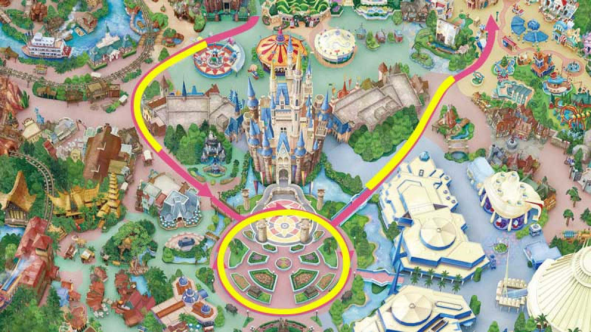 ミニー＠ファンダーランド：パレードルート