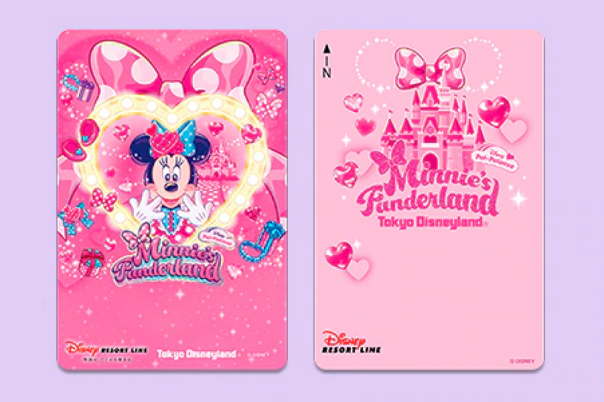 ミニーのファンダーランドデザインのフリーきっぷ