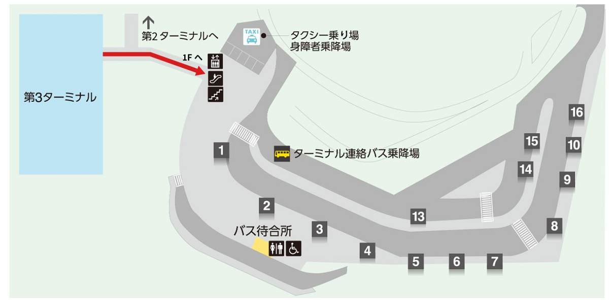 成田空港第3ターミナル館内図