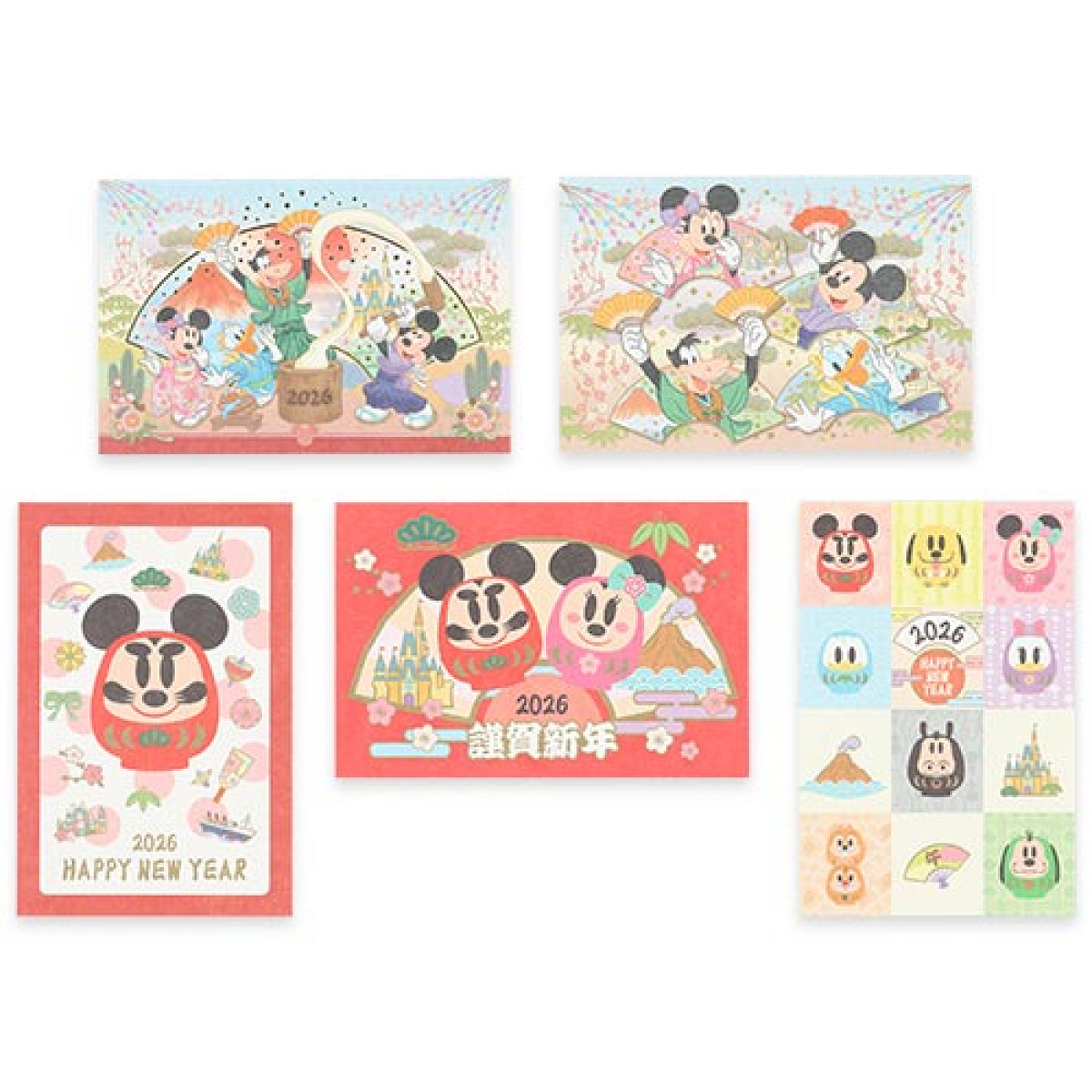 ディズニー　ハガキ　二枚セット ディズニーリゾート☆ハガキ 2枚セット 非売品 ミッキーミニー - メルカリ
