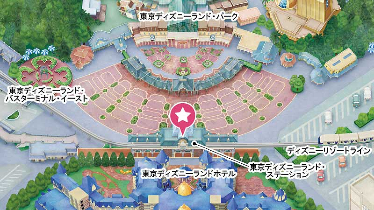 ディズニーランドの専用エントランス