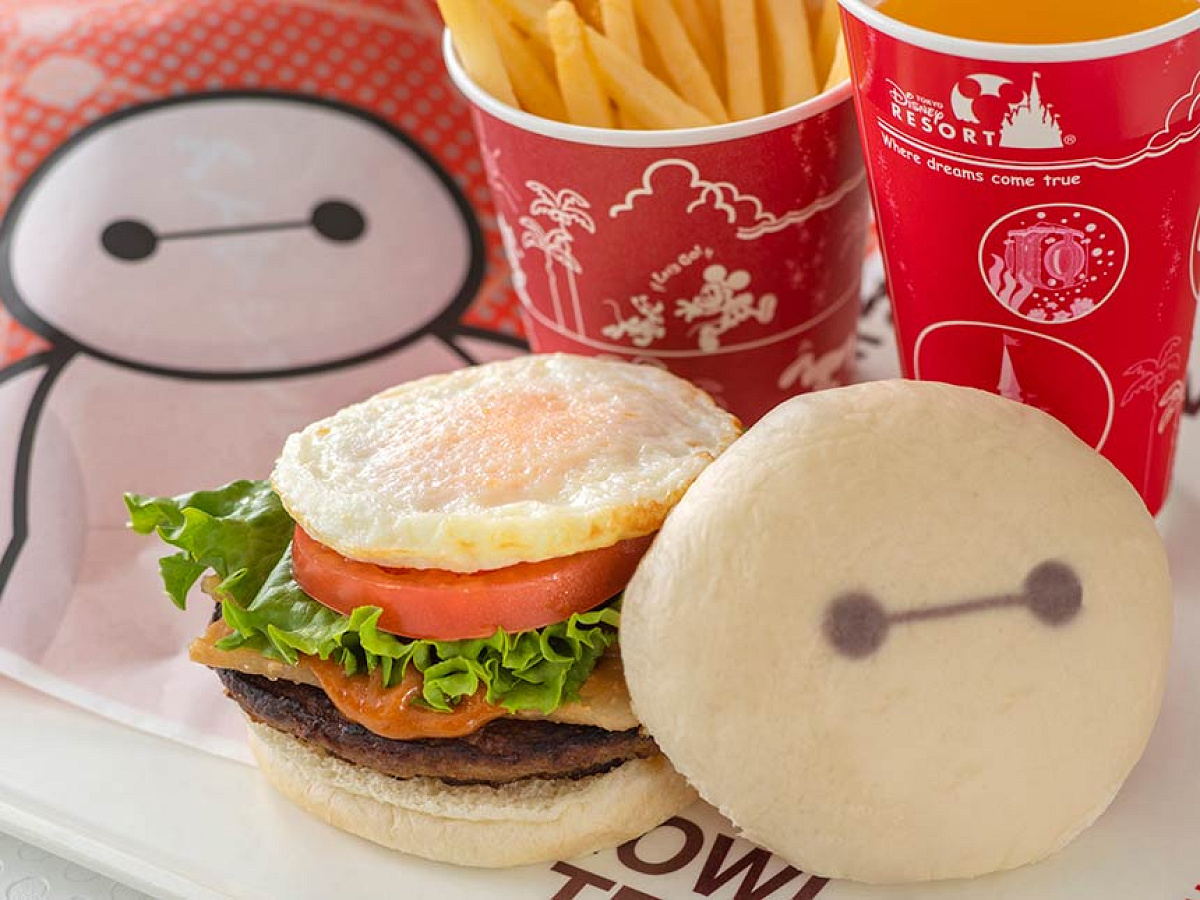 おすすめバーガーセット　ベイマックス・バーガー(ポークとエッグ)