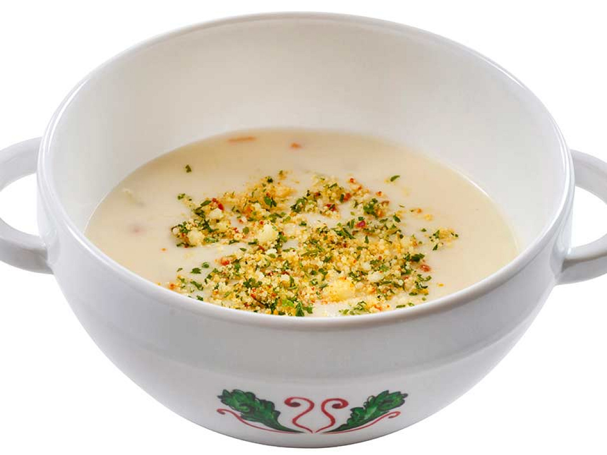 シーフードのクリームスープ