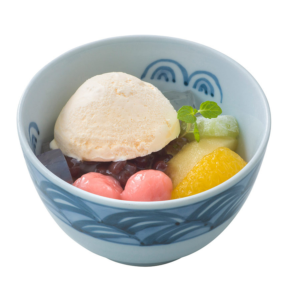 白玉あずき（バニラアイスクリーム添え）