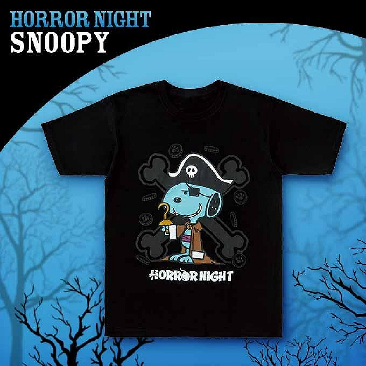 スヌーピー「SNOOPY HALLOWEEN」パイレーツTシャツ