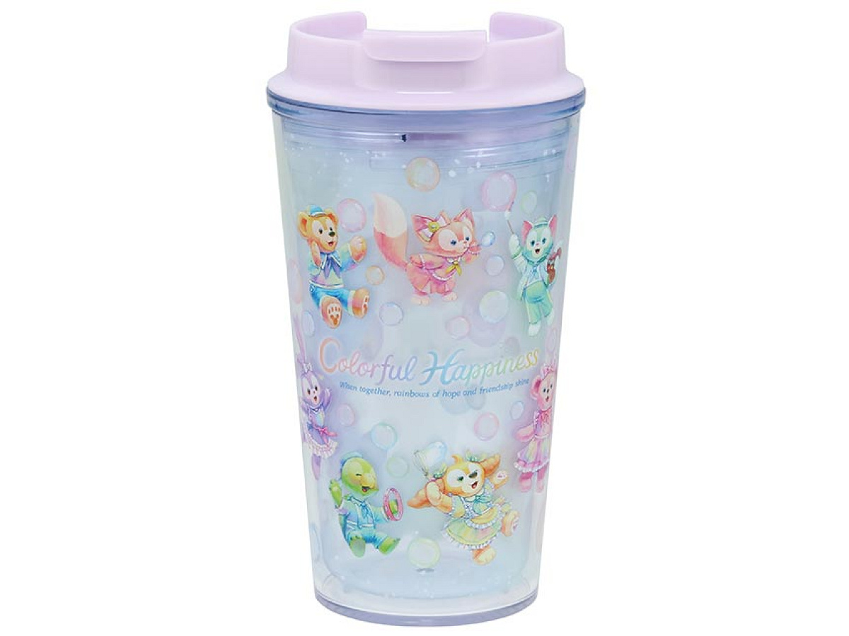 ダッフィー - ダッフィー＆フレンズ　カラフルハピネス　スーベニアタンブラー　４個セット ジャボン玉デザイン！東京ディズニーシー「ダッフィー＆フレンズ