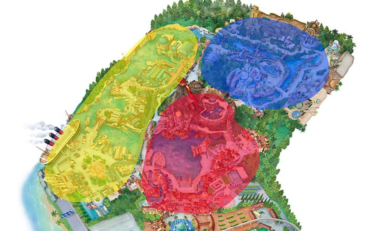 【超レア商品】東京ディズニーシー　キャラクター付きTDS地図　金色額付き 対象エリア：東京ディズニーシー| キャステル | CASTEL