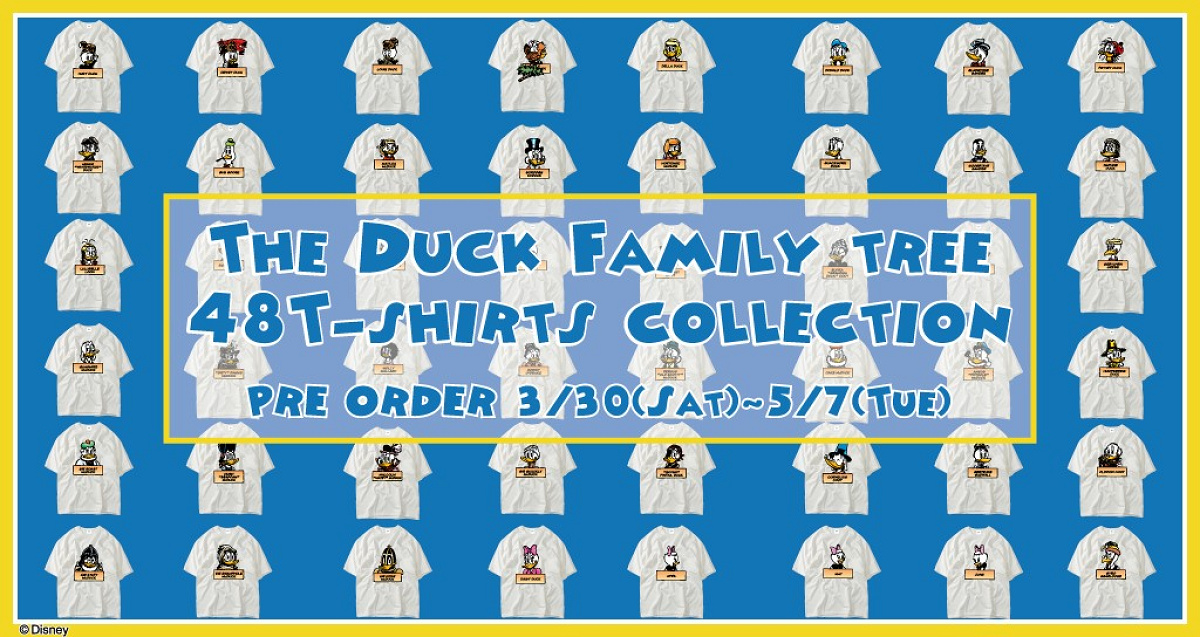 the DUCK FAMILY TREE Tシャツ