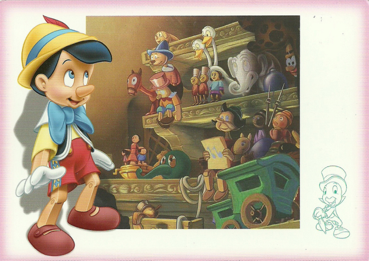 本物の魔法のチケットにはピノキオの絵が