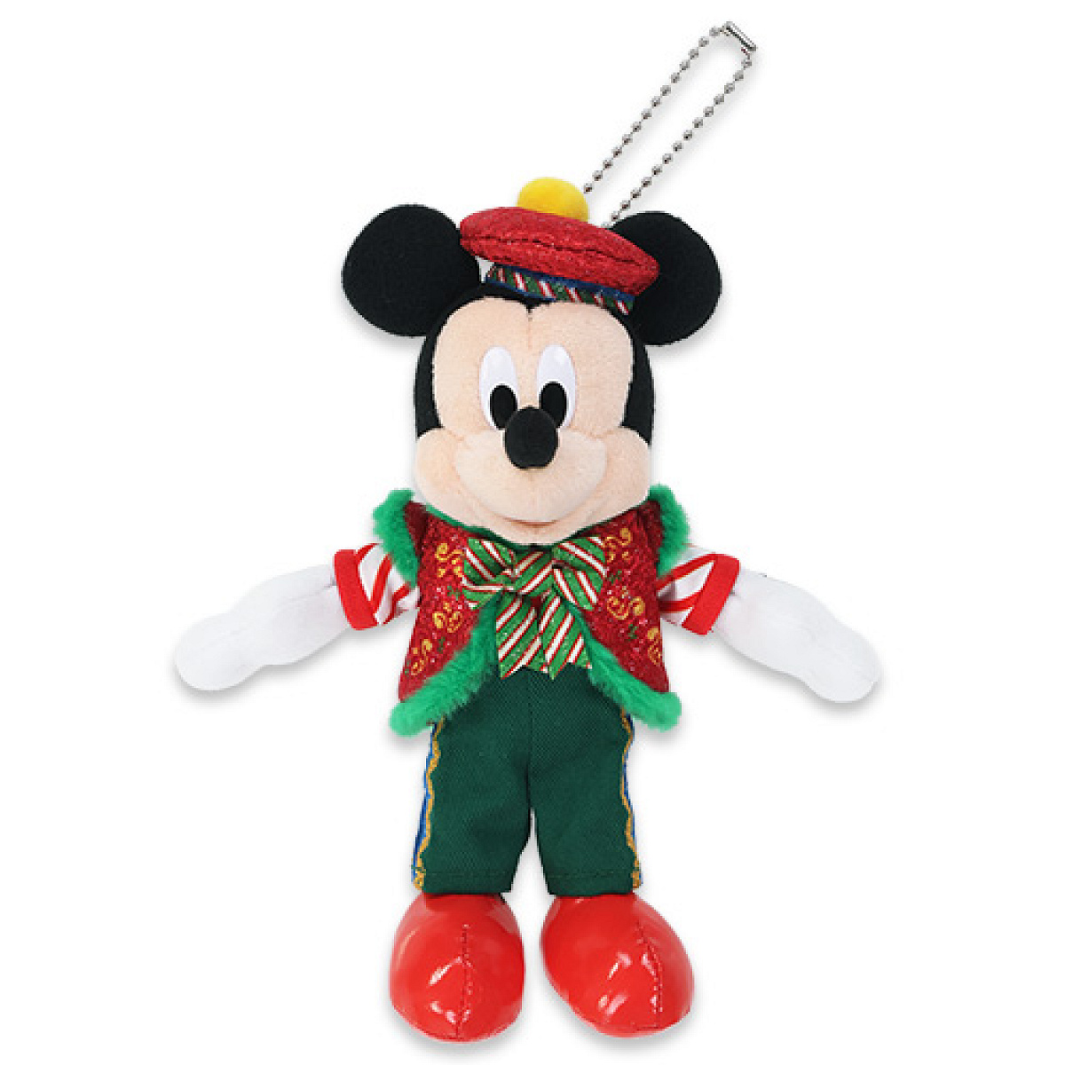 トイズワンダラスクリスマス ミッキーぬいぐるみバッジ(クリスマスグッズ2025)