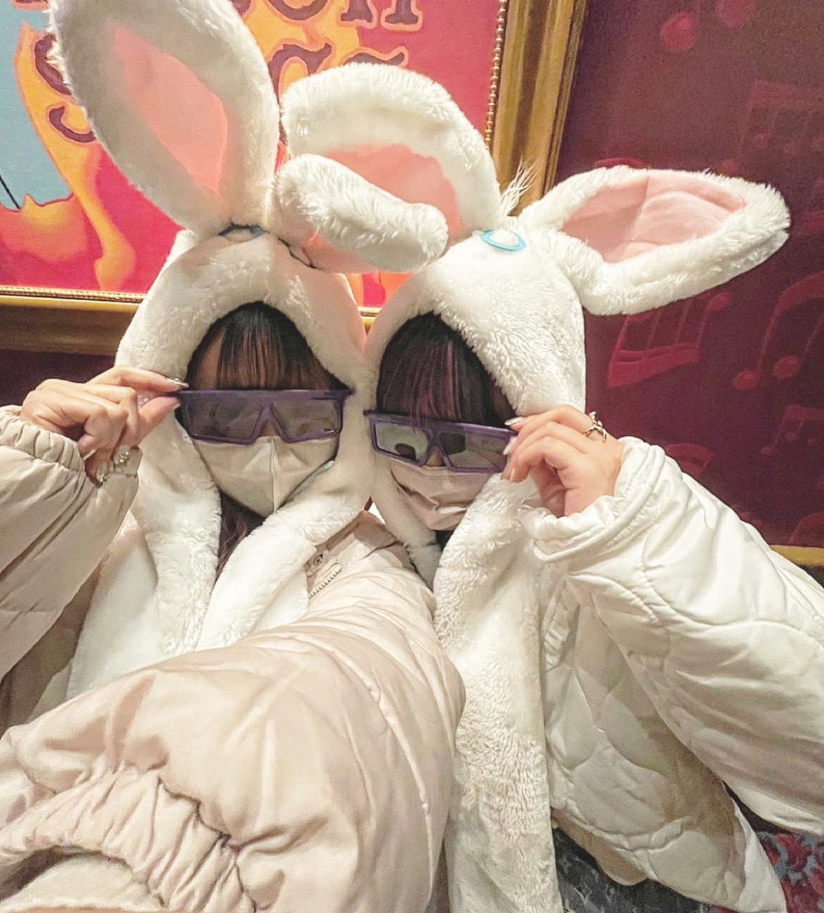 ディズニー 白うさぎ 被り物 ディズニー 不思議の国のアリス 白うさぎ