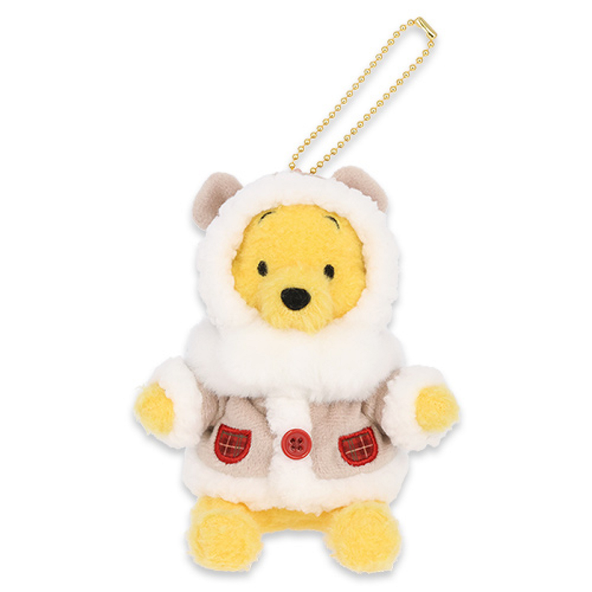 プーさんぬいぐるみバッジ(クリスマスグッズ2025)