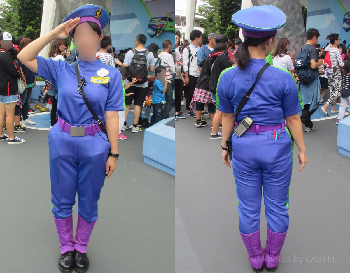 ワッペンバッジ バズライトイヤー アストロブラスター コスチューム 制服 背面 バズ・ライトイヤーのアストロブラスターのコスチューム| キャステル