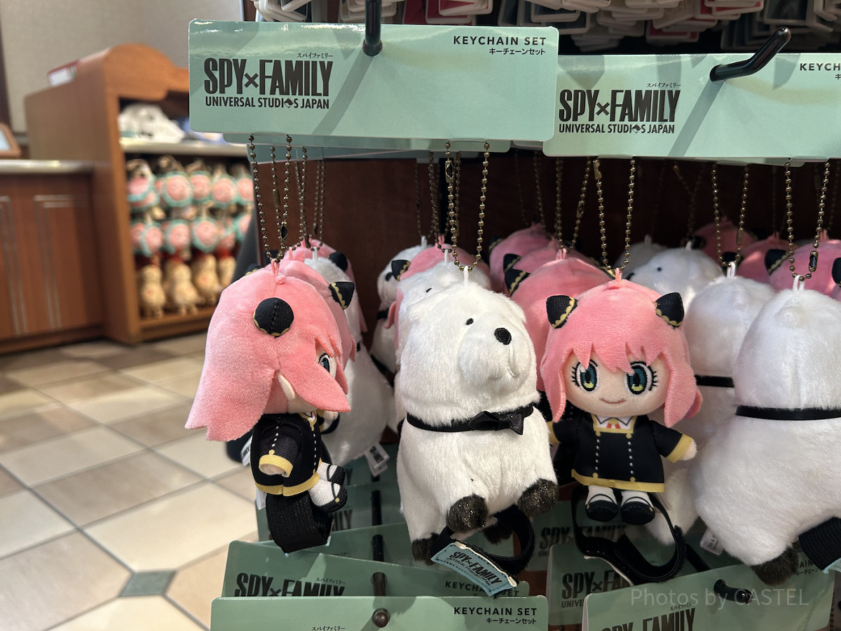 アーニャ&ボンド肩乗せマスコットキーチェーンセット（USJ×スパイファミリーグッズ）