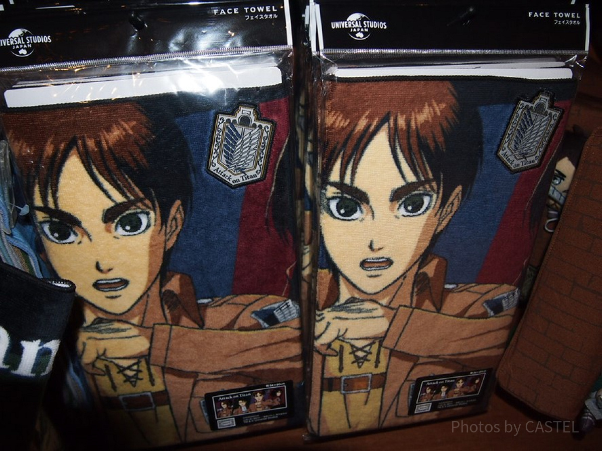 進撃の巨人 エレン フェイスタオル attack on titan 進撃の巨人 フェイスタオル ミカサ 進撃の巨人 フェイスタオル
