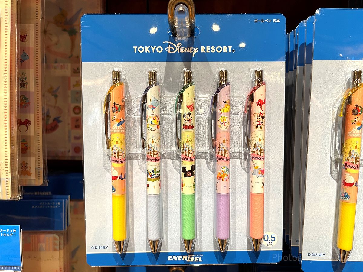 ボールペン〈エナージェル〉セット（パークモチーフグッズ
