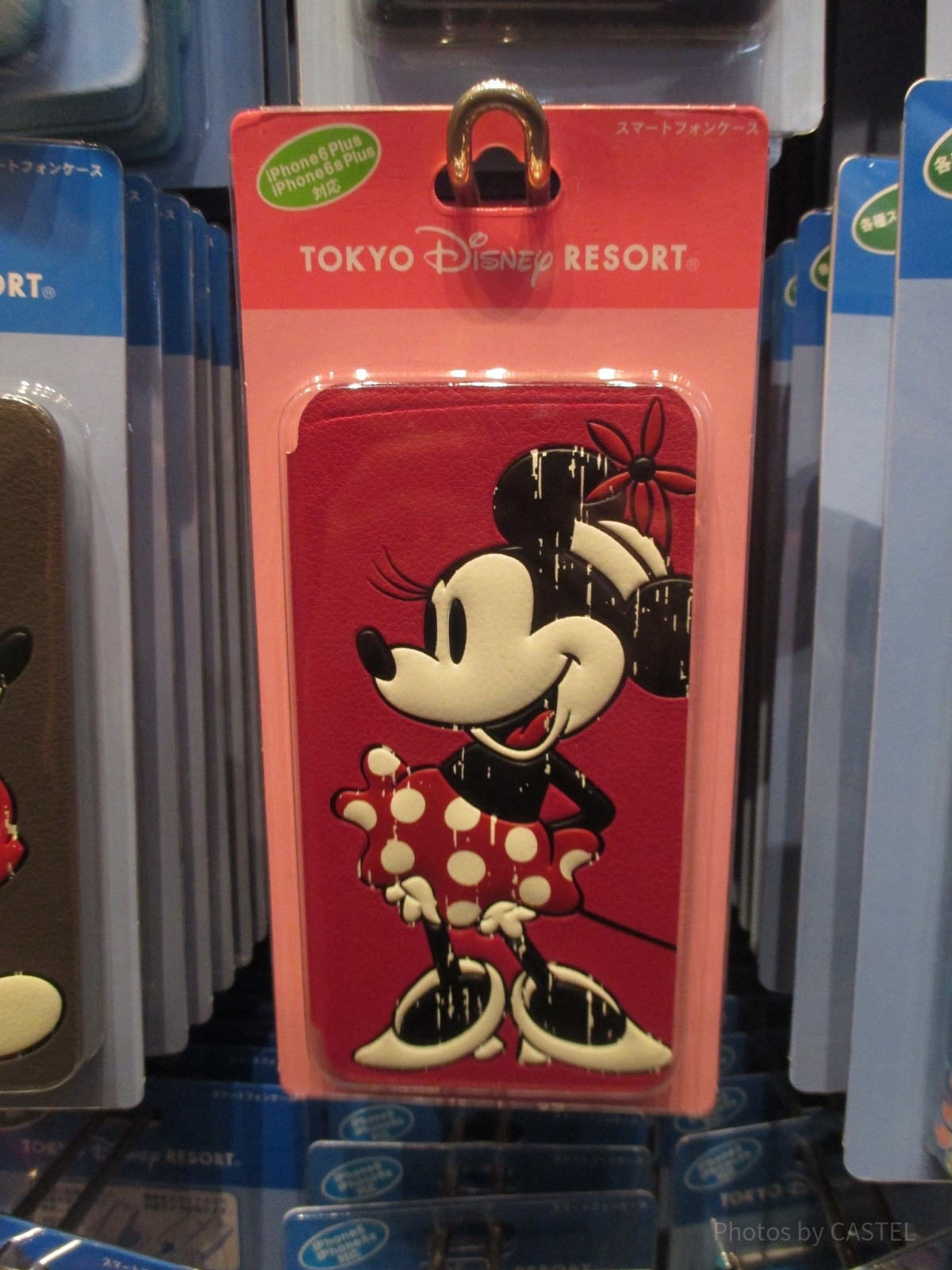かすれプリントのスマホケース（ミニー）| キャステル | CASTEL