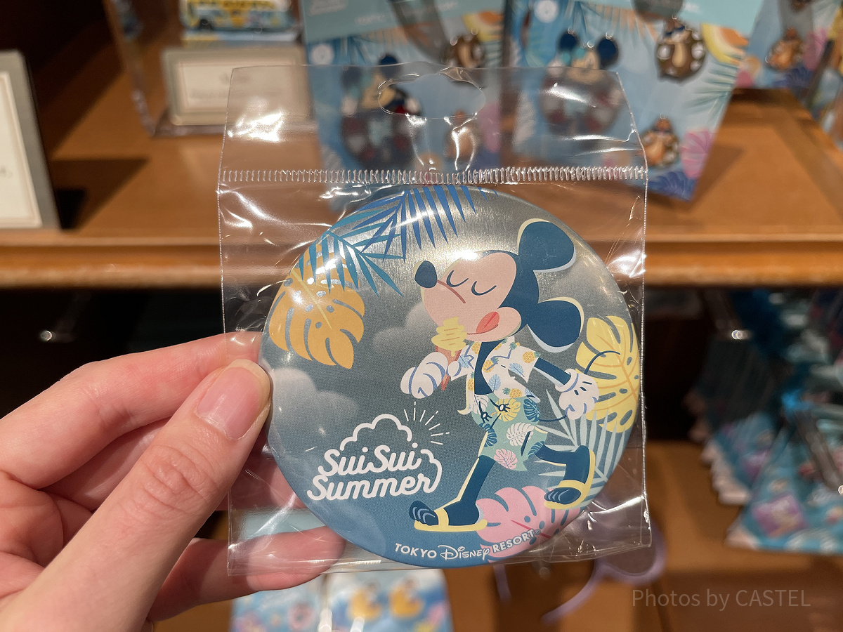 缶バッジ（2022ディズニー夏グッズSUISUI SUMMER）| キャステル