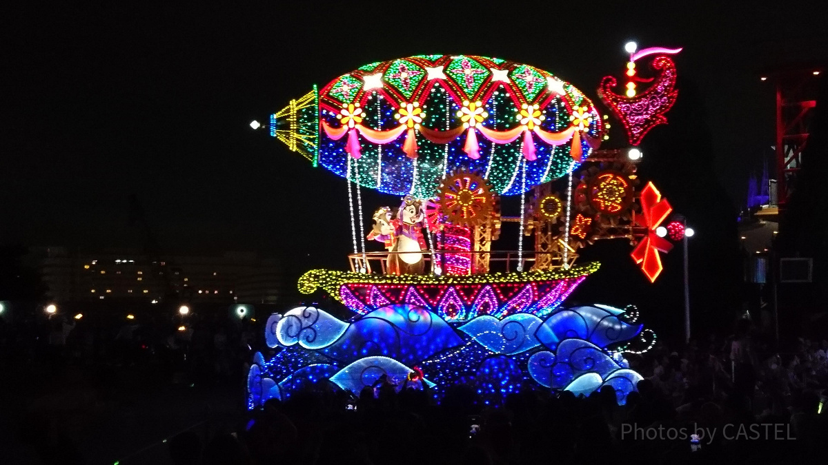 エレクトリカルパレード・ドリームライツ」のチップ＆デール