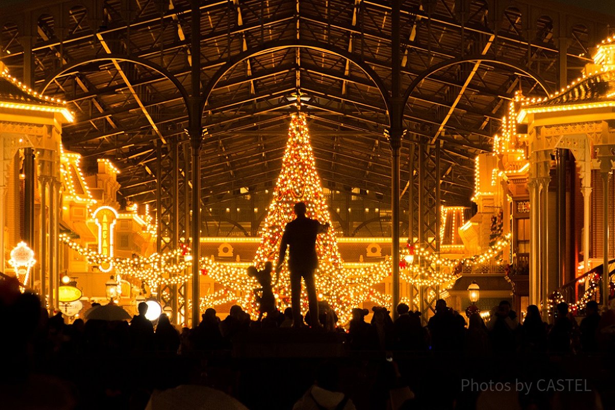 ディズニーランドのクリスマス