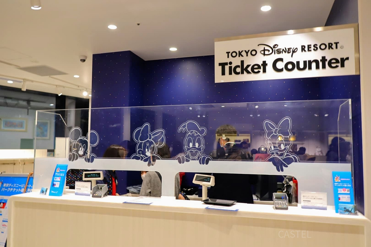 ディズニーフラッグシップ東京のチケットカウンター