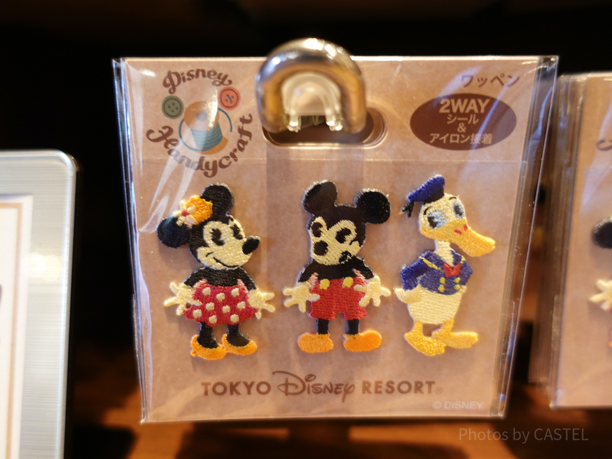ディズニー・ハンディクラフト：ミッキー&ミニー&ドナルドの全身ワッペンセット