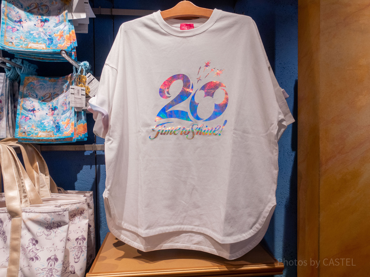 ディズニーシー20周年のビッグシルエットTシャツ