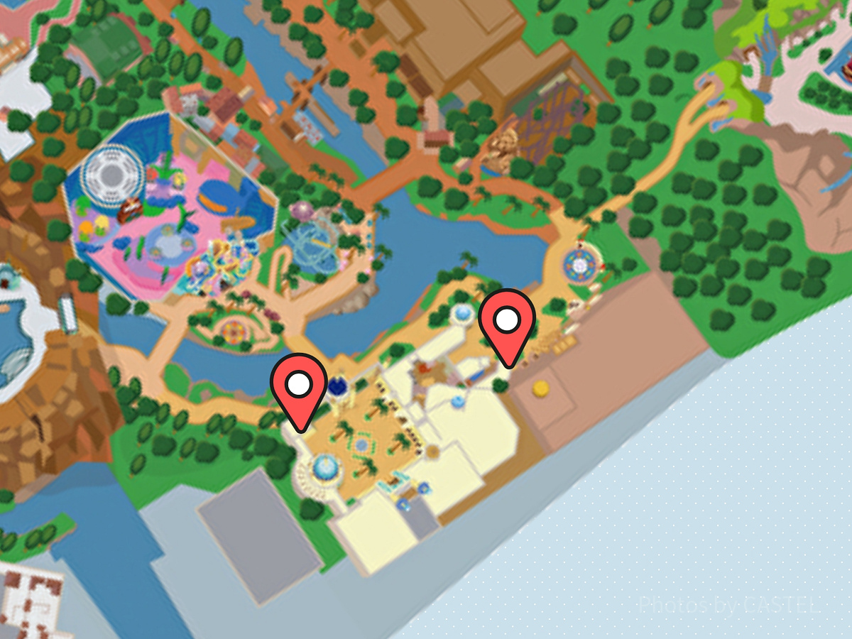ディズニーシーのトイレマップ：アラビアンコースト