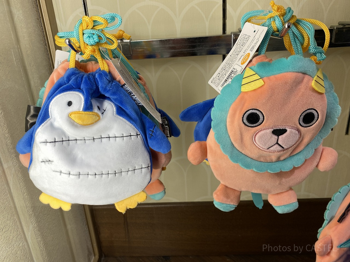 SPY×FAMILY キメラ長官 ペンギン 巾着セット 巾着ポーチ ペンギン（左）キメラ長官（右）| キャステル | CASTEL