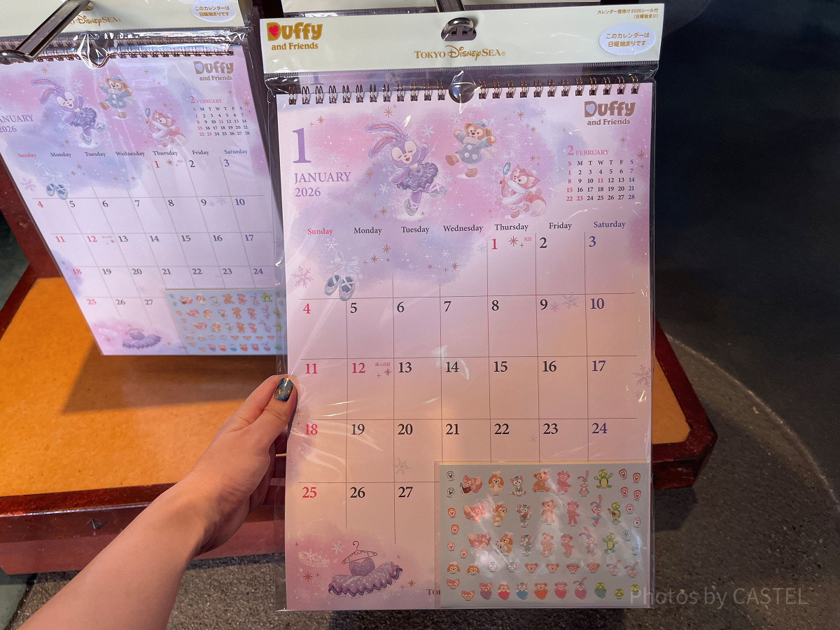 壁掛けカレンダー（ダッフィー＆フレンズ）