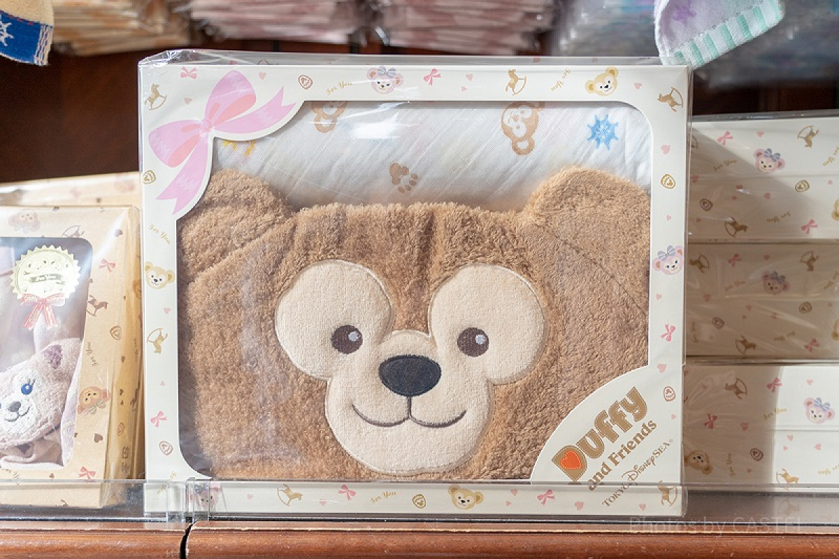 ダッフィー おくるみ フード付きタオル 出産祝い ベビー ギフト