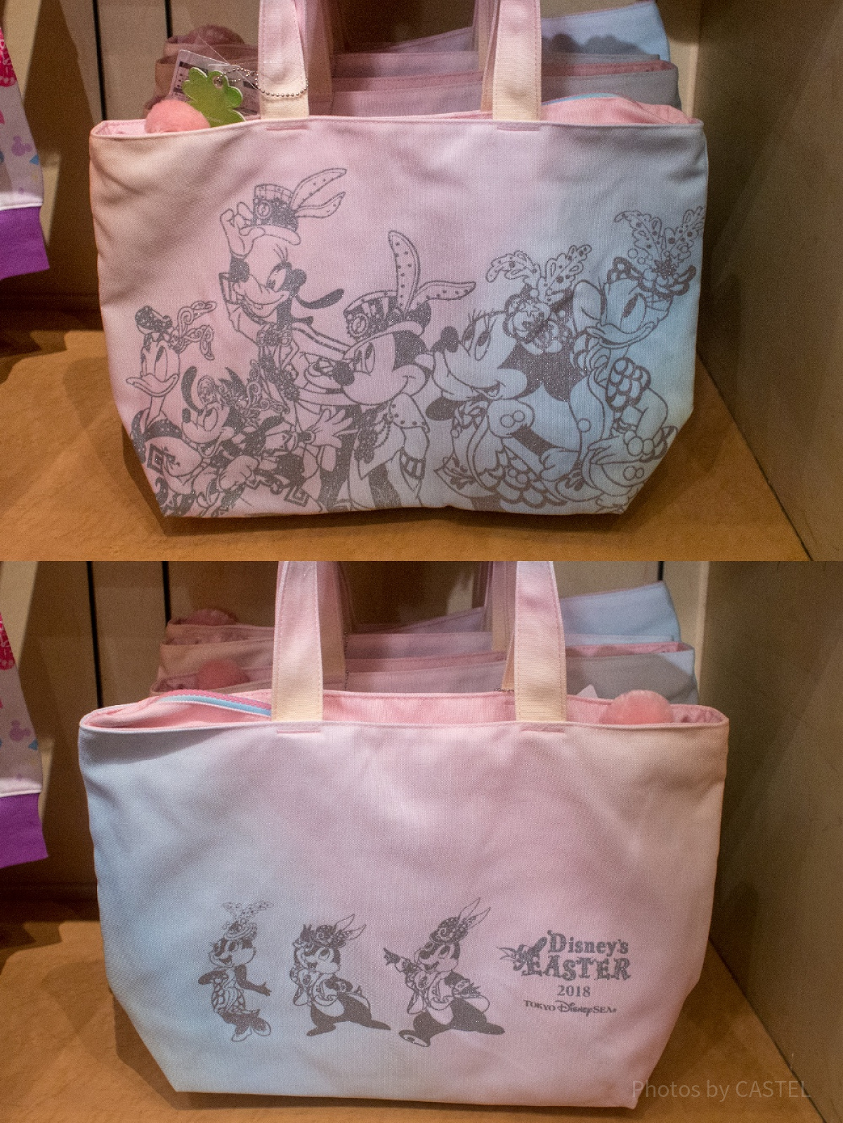 ディズニー　イースター　ワンダーランド　トートバッグ ショッピングバッグ イースター限定】ミッキートートバッグ| キャステル | CASTEL