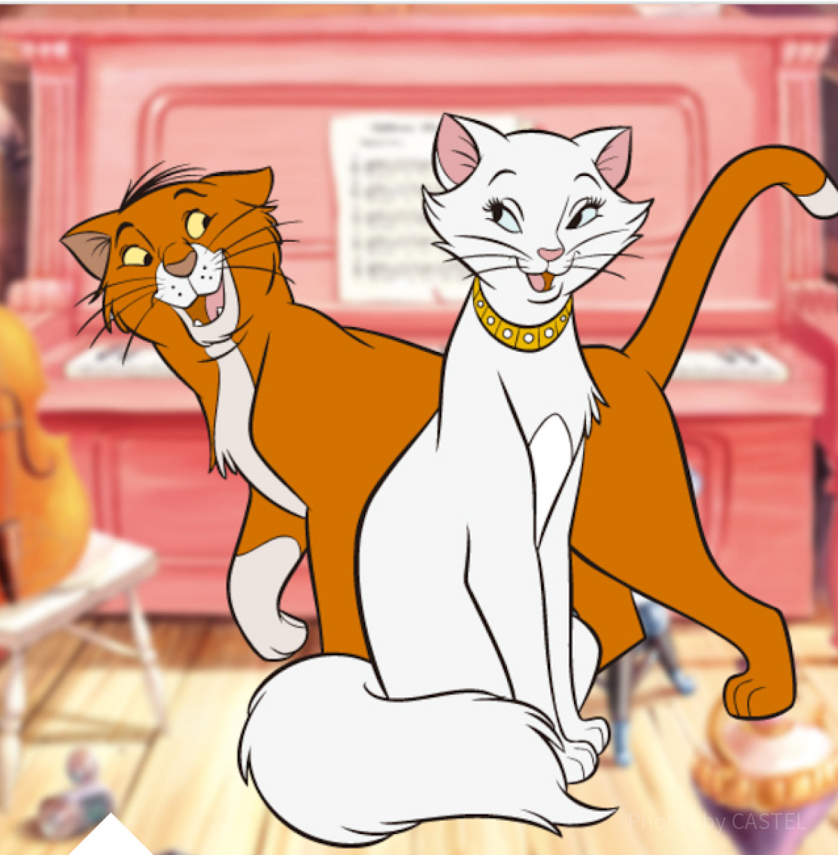 Disney おしゃれキャット Art Clear Giclee Disney おしゃれキャット Art Clear Giclee Disney Giclee Art Clear クリアファイル