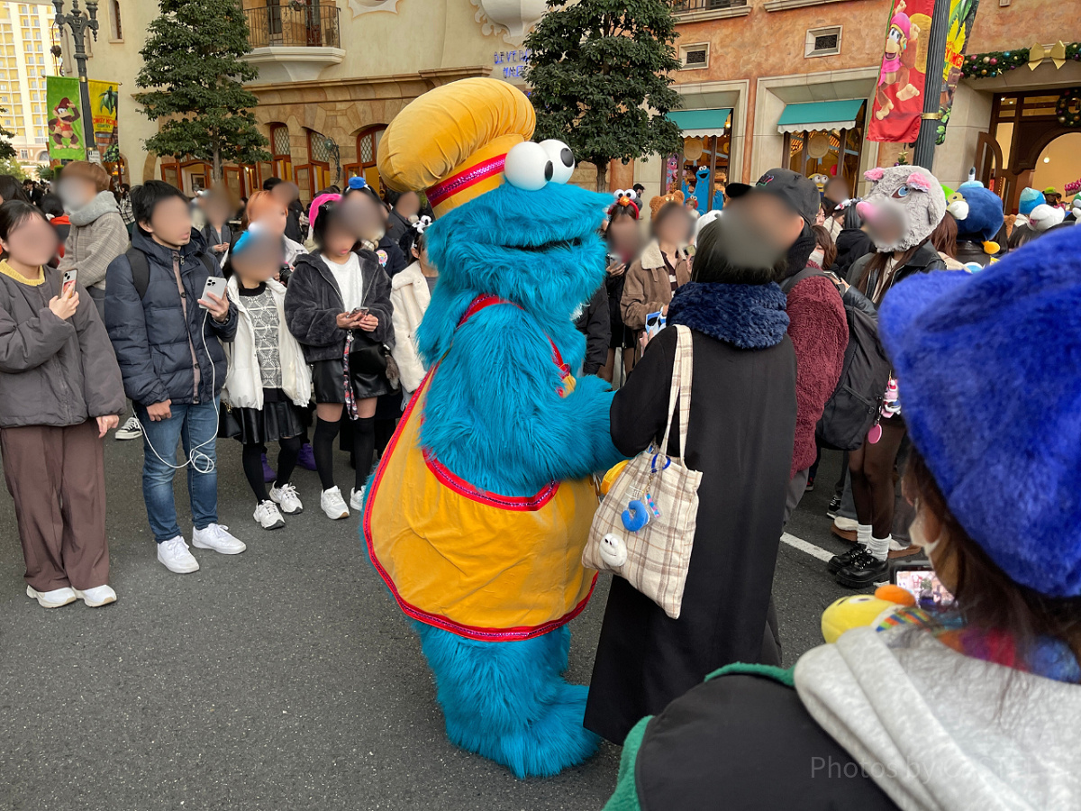 リュックサックなら混雑しているパークでも身軽に動ける