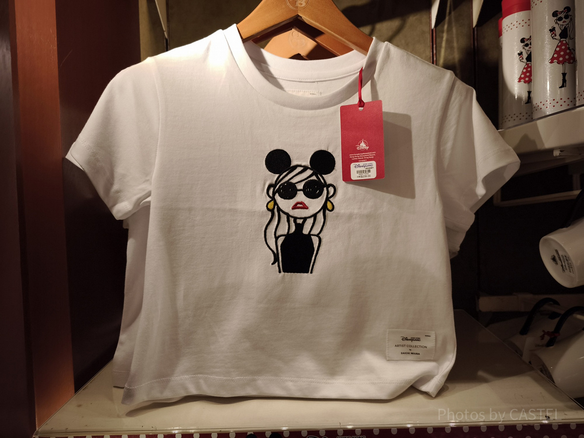香港ディズニー20周年DAICHI MIURAコラボグッズ：クロップドTシャツ